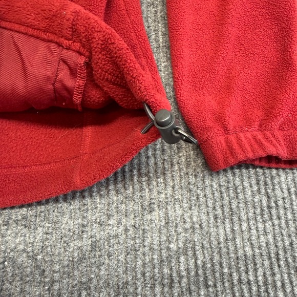 Red Columbia Benton Springs Fleece Jacket Women's Small Full Zip Outdoor Coat - Picture 11 of 12